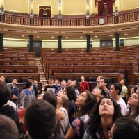 2/10/2015 MADRID. Visiita del IES de Vegadeo al Congreso de los Diputados.