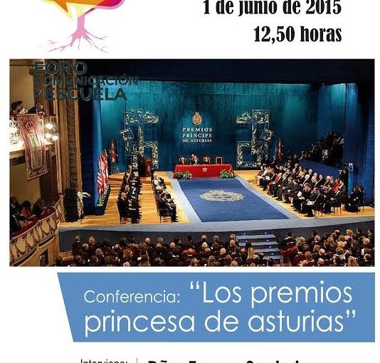 Conferencia sobre los Premios Princesa de Asturias.