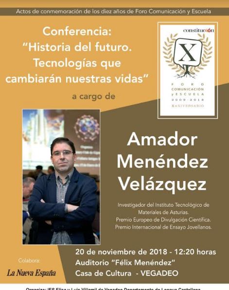 Conferencia del investigador, Amador Menéndez