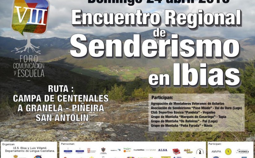 Encuentro regional de senderismo en Ibias.